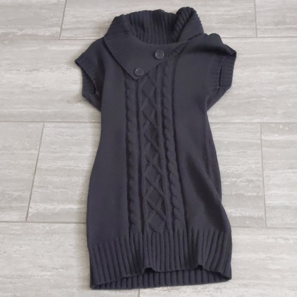 Navy blue sweater dress